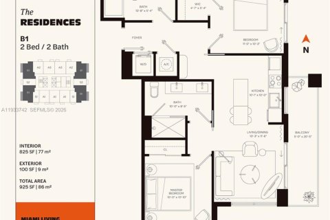 Copropriété à vendre à Miami, Floride: 2 chambres, 76.64 m2 № 1996633 - photo 4
