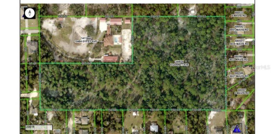 Terreno en Weeki Wachee, Florida № 1448126