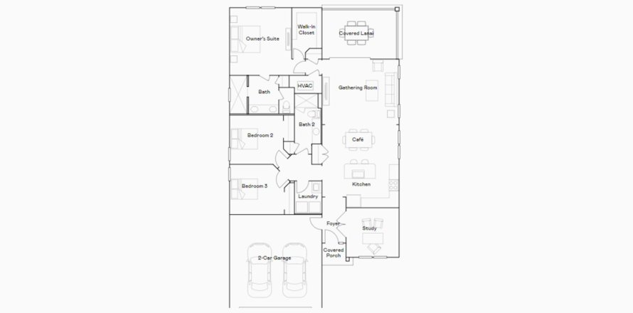 Townhouse in LIBERTY VILLAGE in Ocala, Florida 3 bedrooms, 159 sq.m. № 102619