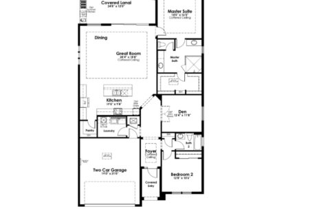 House floor plan «House», 3 bedrooms in Cresswind Lakewood Ranch