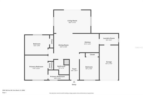 House in Vero Beach, Florida 3 bedrooms, 107.02 sq.m. № 2098080 - photo 4