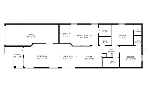 House in Eustis, Florida 3 bedrooms, 110.37 sq.m. № 2424340 - photo 6