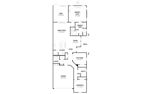 House floor plan «144SQM», 2 bedrooms in RIVER TOWN