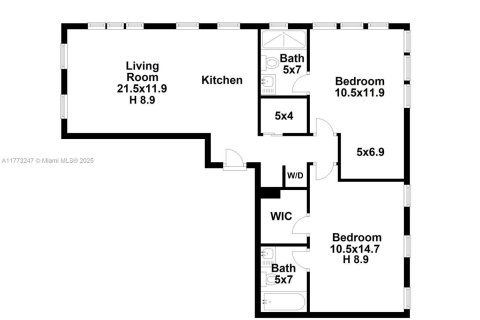 Condominio en venta en Miami Beach, Florida, 2 dormitorios, 86.4 m2 № 2013326 - foto 20