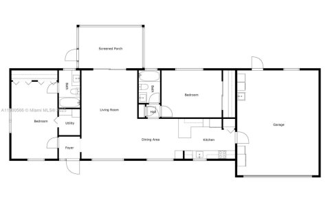 House in Biscayne Park, Florida 2 bedrooms, 117.52 sq.m. № 1951902 - photo 5