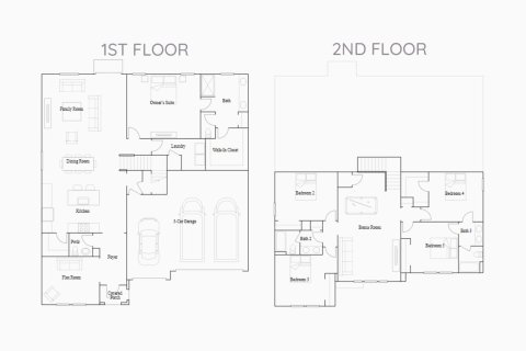 Townhouse floor plan «302SQM CHEYENNE», 5 bedrooms in BELLASERA