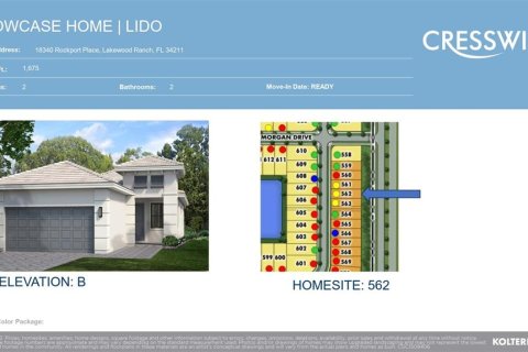 House in Lakewood Ranch, Florida 2 bedrooms, 155.61 sq.m. № 1913166 - photo 25