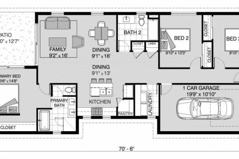 House in Palm Coast, Florida 3 bedrooms, 127.37 sq.m. № 1851123 - photo 2