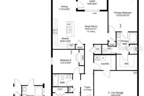 House in Spring Hill, Florida 3 bedrooms, 140.47 sq.m. № 2235458 - photo 2