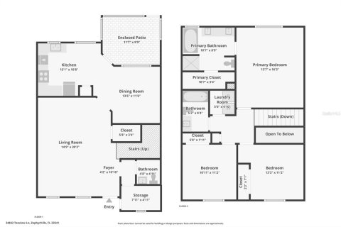 Adosado en venta en Zephyrhills, Florida, 3 dormitorios, 166.95 m2 № 2200526 - foto 11