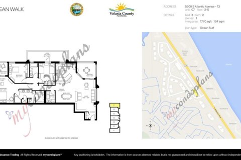 Copropriété à vendre à New Smyrna Beach, Floride: 3 chambres, 164.25 m2 № 1567915 - photo 5