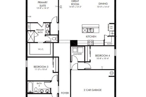 House in Poinciana, Florida 4 bedrooms, 170.94 sq.m. № 1868869 - photo 1