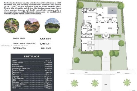 Купить виллу или дом в Корал-Гейблс, Флорида 5 комнат, 347.73м2, № 2017055 - фото 4