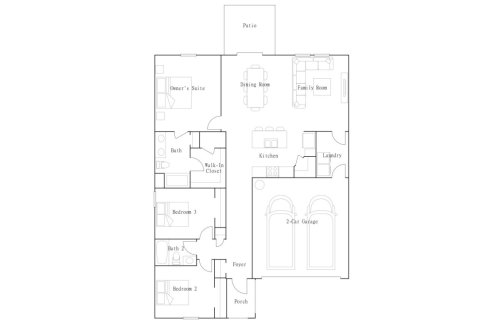 Townhouse floor plan «3R-1», 3 rooms in Cascades - Grand Collection