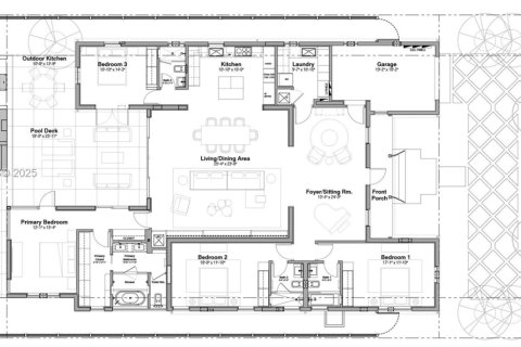 Купить виллу или дом в Майами-Бич, Флорида 4 спальни, 256.5м2, № 2043491 - фото 2