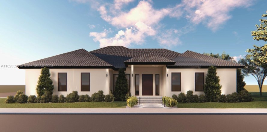 House in Miami Springs, Florida 4 bedrooms, 306.58 sq.m. № 1788741