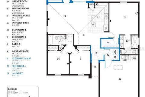 Casa en venta en Palm Coast, Florida, 4 dormitorios, 140.93 m2 № 2197310 - foto 2