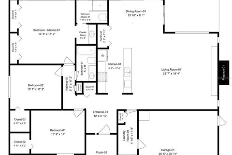 House in Palm Harbor, Florida 3 bedrooms, 162.49 sq.m. № 2231396 - photo 30