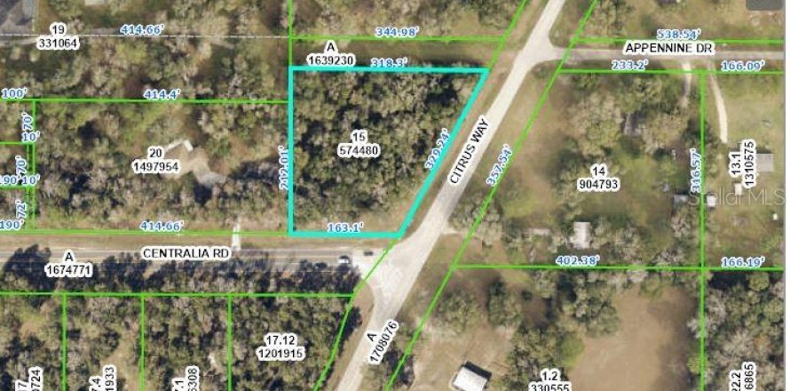 Land in Brooksville, Florida № 1658073