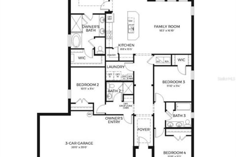 House in Saint Cloud, Florida 4 bedrooms, 195.65 sq.m. № 2206792 - photo 4