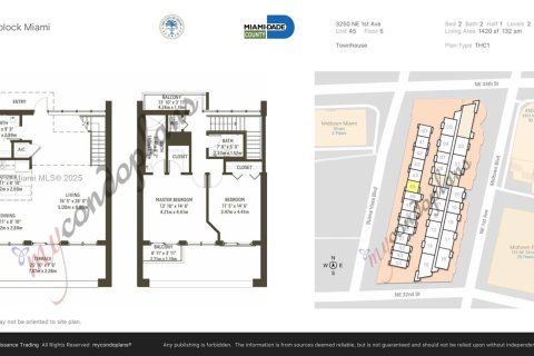 Купить кондоминиум в Майами, Флорида 2 спальни, 132.01м2, № 1744031 - фото 12