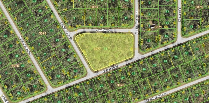 Land in Port Charlotte, Florida № 1824893