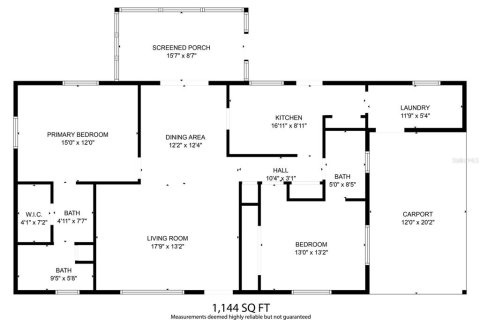 House in Ocala, Florida 2 bedrooms, 106.28 sq.m. № 1899793 - photo 3