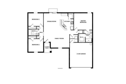 Development floor plan «House», 3 bedrooms in Royal Highlands by LGI Homes