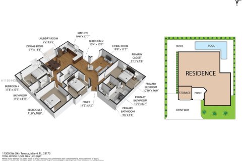 House in Miami, Florida 4 bedrooms, 149.11 sq.m. № 1893177 - photo 27