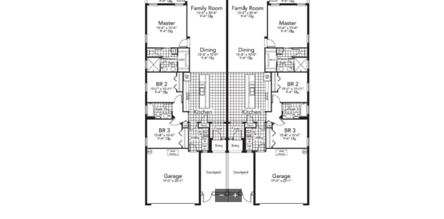 Планировка объекта «House» 3 спальни в ЖК Villas Del Lago