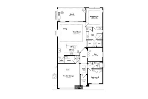 Планировка объекта «House» 2 спальни в ЖК Cresswind Palm Beach