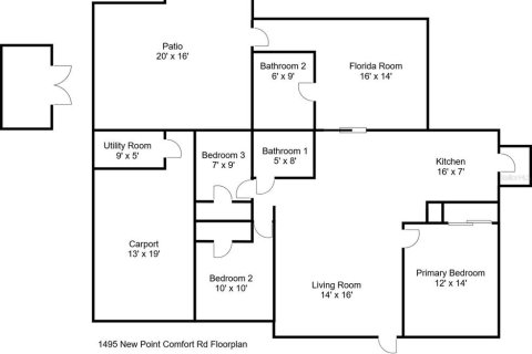 House in Englewood, Florida 3 bedrooms, 118.54 sq.m. № 1734736 - photo 12