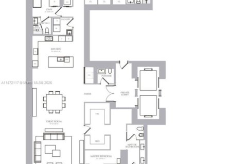 Купить кондоминиум в Майами, Флорида 4 спальни, 298.59м2, № 1920423 - фото 24
