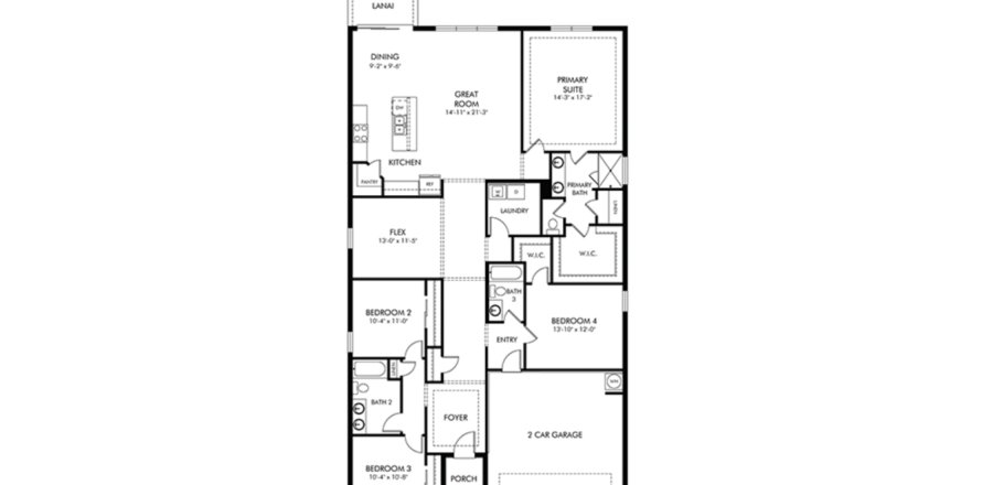 House in Palmetto, Florida 4 bedrooms, 217.11 sq.m. № 1845206