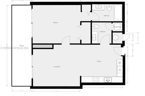 Condo in Miami, Florida, 1 bedroom  № 2057030 - photo 9