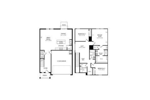 House floor plan «House», 3 bedrooms in Salt Meadows - Premier Series