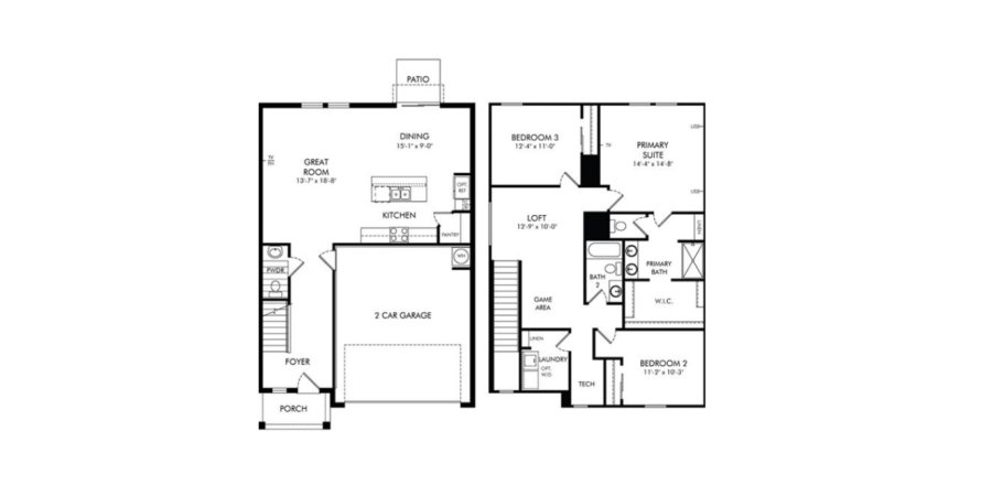 Casa en Salt Meadows - Premier Series en Parrish, Florida 3 dormitorios, 182 m2 № 589776