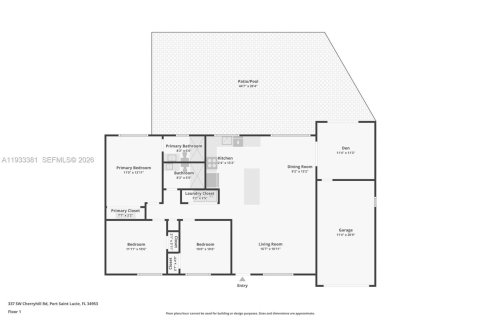 Купить виллу или дом в Порт-Сент-Луси, Флорида 3 спальни, 109.25м2, № 1999679 - фото 27