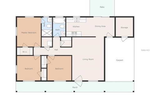 Casa en alquiler en Mount Dora, Florida, 3 dormitorios, 101.36 m2 № 1807230 - foto 26