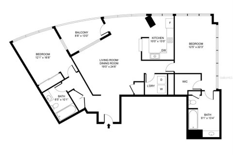 Copropriété à vendre à Orlando, Floride: 2 chambres, 122.35 m2 № 2219952 - photo 25