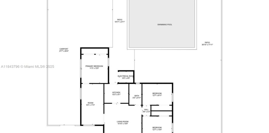 Casa en Miami, Florida 3 dormitorios, 109.62 m2 № 1838685