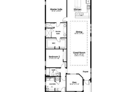 House floor plan «House», 2 bedrooms in Cresswind Lakewood Ranch