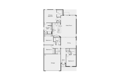 House floor plan «House», 4 bedrooms in Sawgrass Lakes II