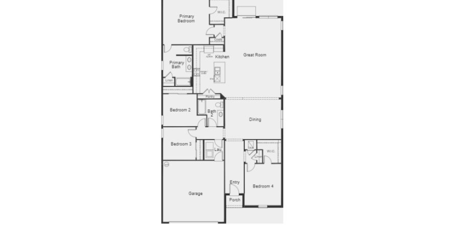 House floor plan «House», 4 bedrooms in Sawgrass Lakes II