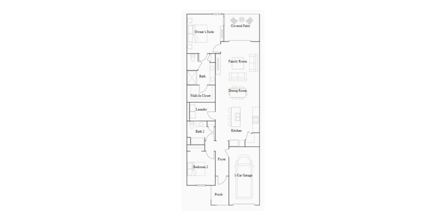 House in MIRADA in Fort Myers, Florida 2 bedrooms, 129 sq.m. № 71276