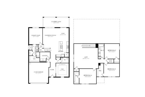 Планировка виллы или дома «268SQM» 4 спальни в ЖК VENTANA POINTE