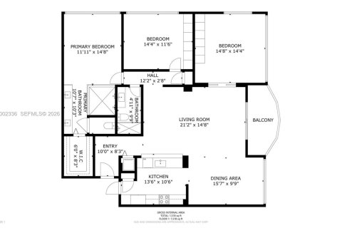 Купить кондоминиум в Майами, Флорида 3 спальни, 133.13м2, № 2067805 - фото 4