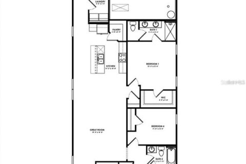 Villa ou maison à louer à Newberry, Floride: 4 chambres, 149.11 m2 № 2398403 - photo 22