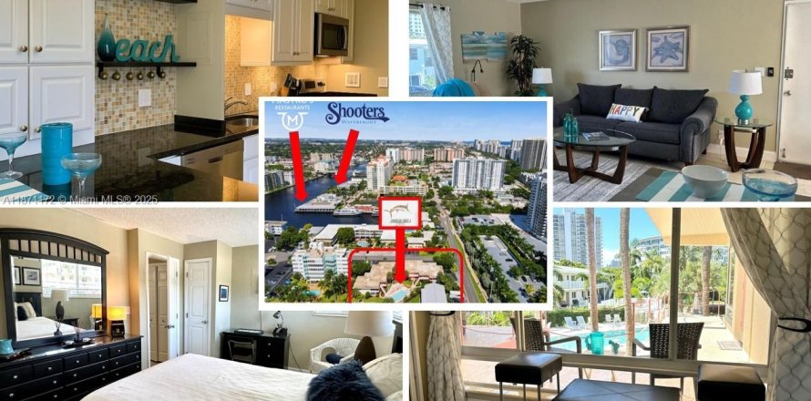 Condominio en Fort Lauderdale, Florida, 1 dormitorio № 1921536
