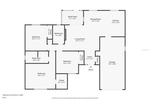 Villa ou maison à vendre à North Port, Floride: 3 chambres, 103.77 m2 № 1583360 - photo 2